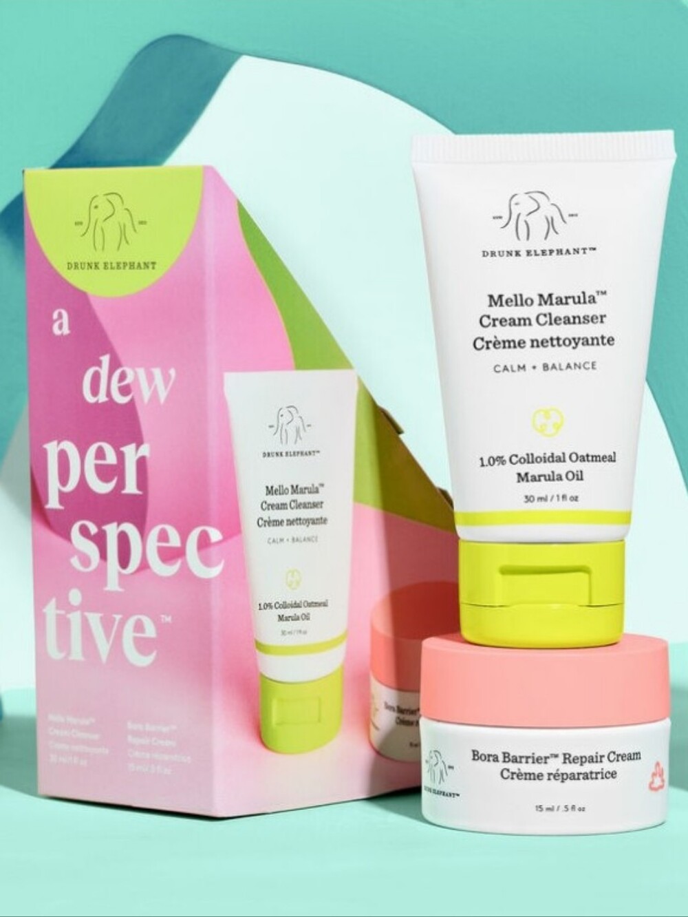 BNIB Travel Size Drunk Elephant A Dew Perspective Skincare Duo